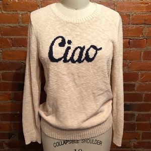 Loft “CIAO” Sweater